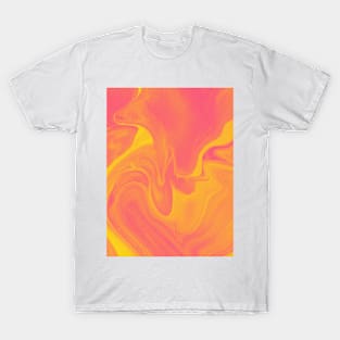 Pink and Yellow Abstract Painting T-Shirt